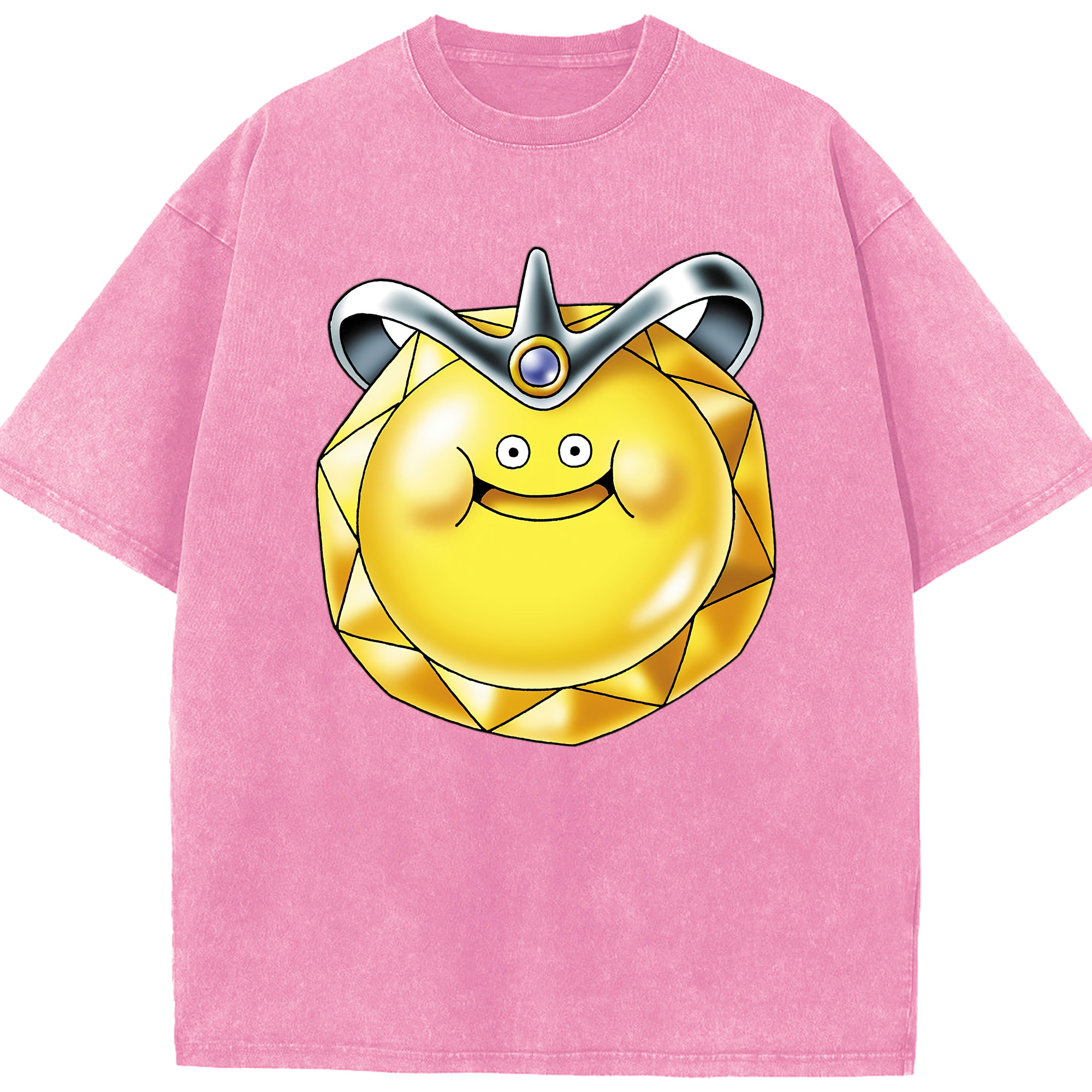 （画像用） ドラゴンクエスト Doragon Kuesuto Dragon Quest 綿100% ヴィンテージ風 半袖Tシャツ（フロントプリント）